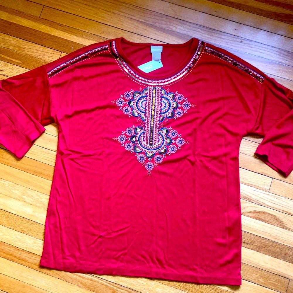 NWT CHICO’S KNIT TOP